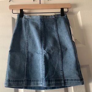 Free People Jean Skirt